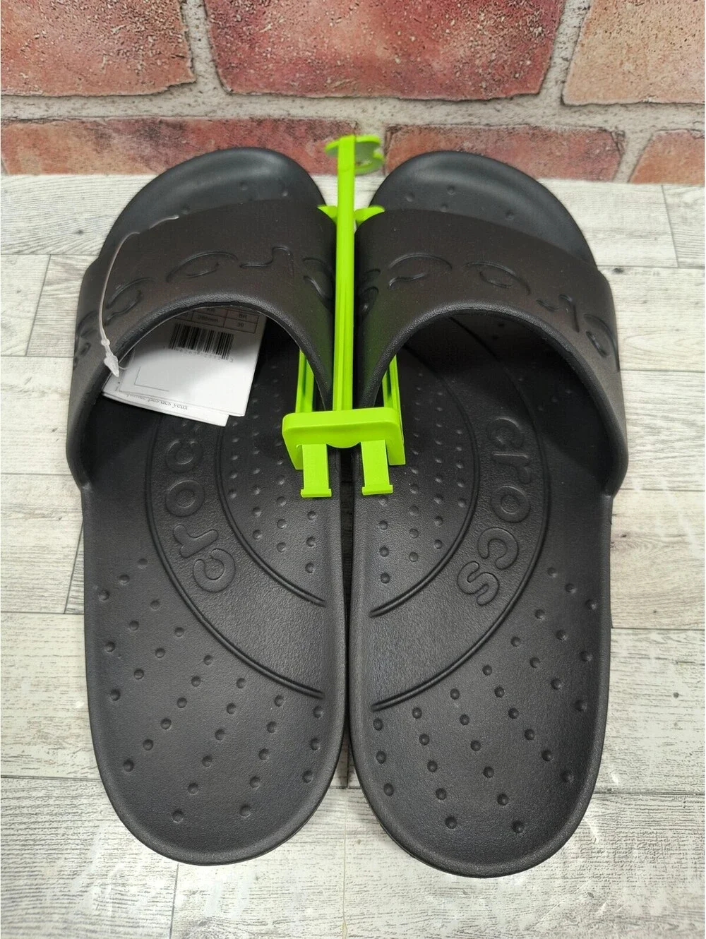 Crocs Essentials Slide Men's 8 Women's 10 Black Comfort 210088-001 NWT